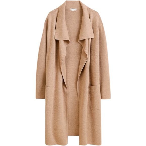 J. Crew Sweaters - J. Crew Shawl-collar sweater blazer Size 2X Tan Camel